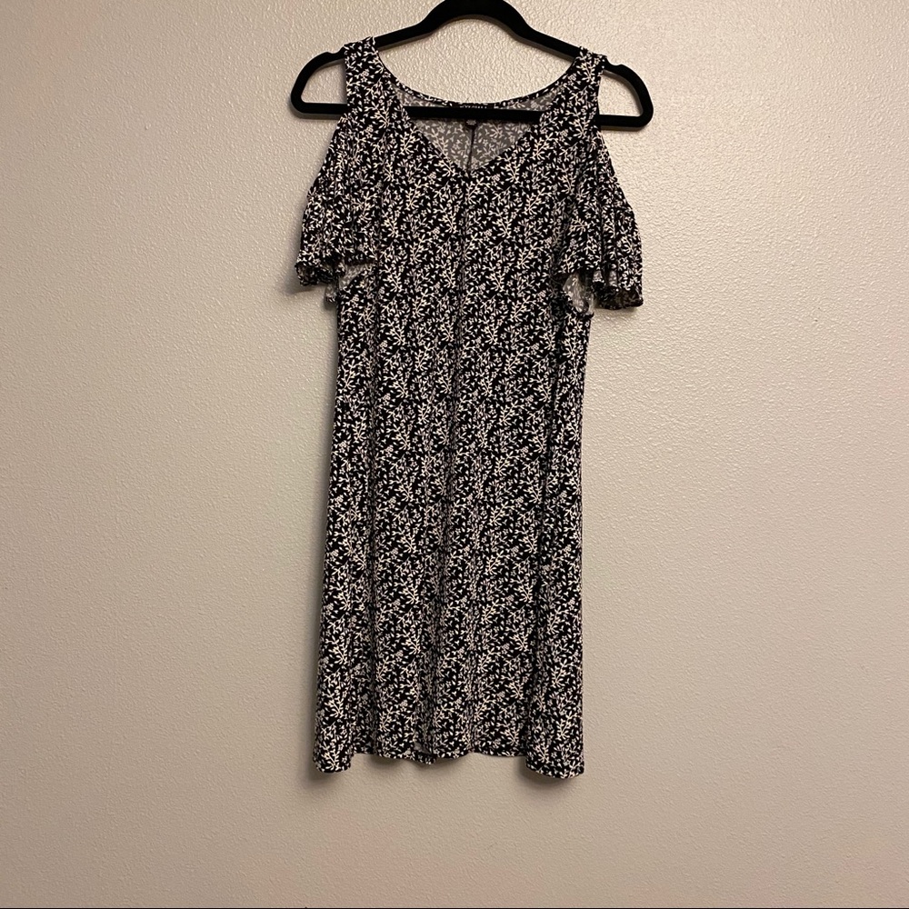Floral “Cold Shoulder” Dress